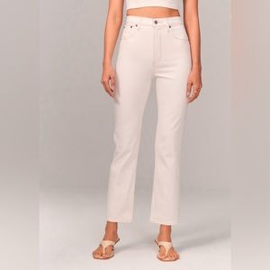 Abercrombie Ankle Straight Ultra High Rise Jean